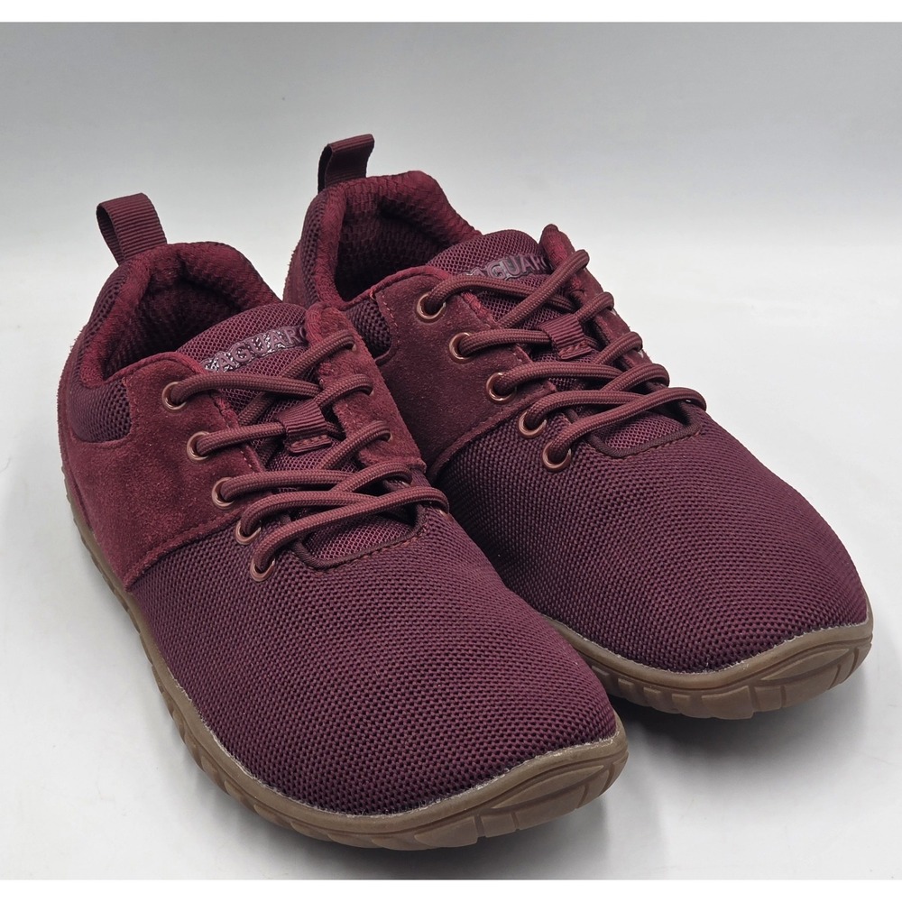 Saguaro Barefoot Shoes Burgundy Minimalist Zero Drop Sneakers Wide Toe Box EU 37